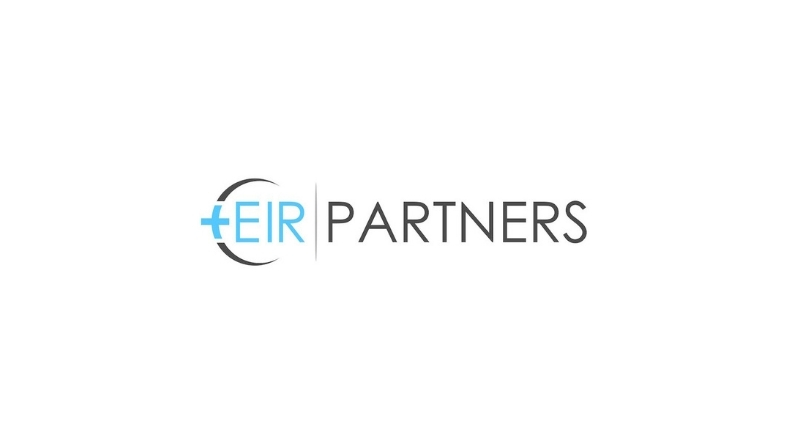 Eir Partners logo displayed during healthcare AI investment announcement  