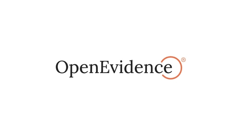 OpenEvidence logo displayed on white background