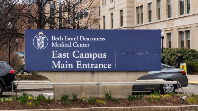 Sign for Beth Israel Deaconess Medical Center East Campus main entrance