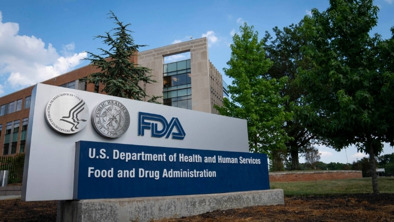 FDA headquarters sign outside US Health Department building